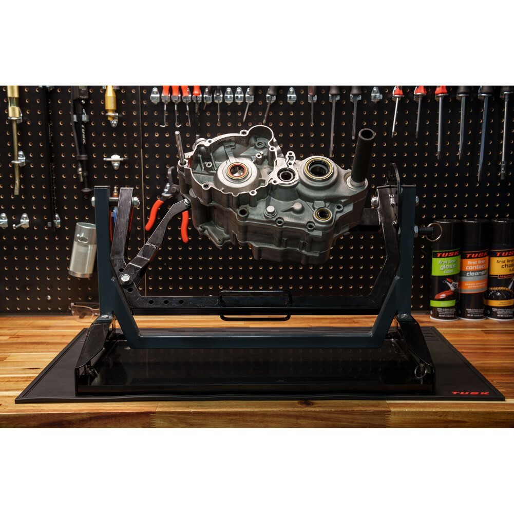 Tusk Motorcycle Engine Stand / rebuilding single cylinder 2 or 4-stroke engines