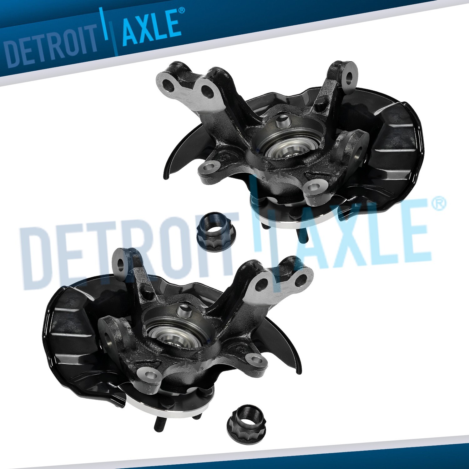 Front Steering Knuckles Wheel Hub Bearings for 2009 - 2013 Toyota Corolla Matrix