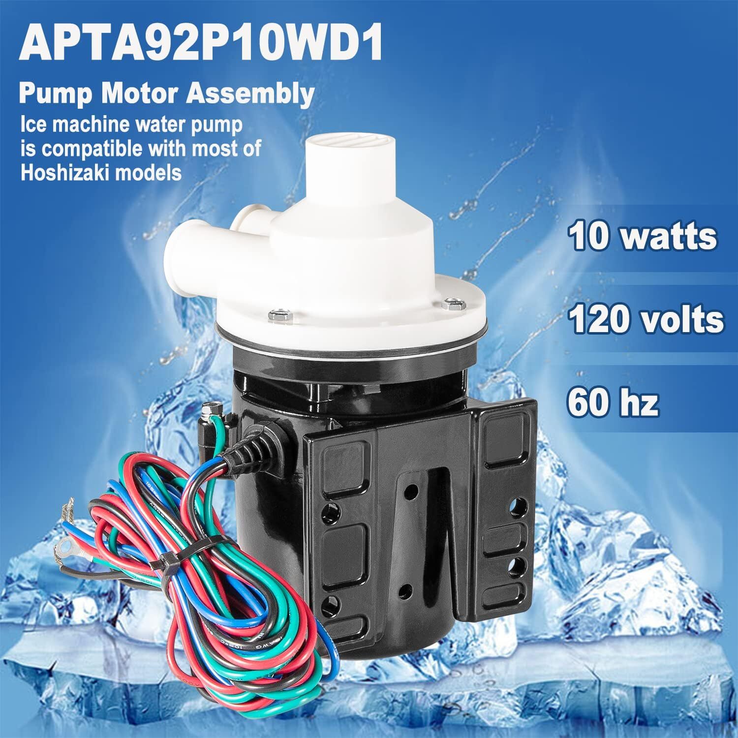 For Hoshizaki Ice Machine KM-450 KM-900 APTA92P10WD1 Water Pump Motor Assembly