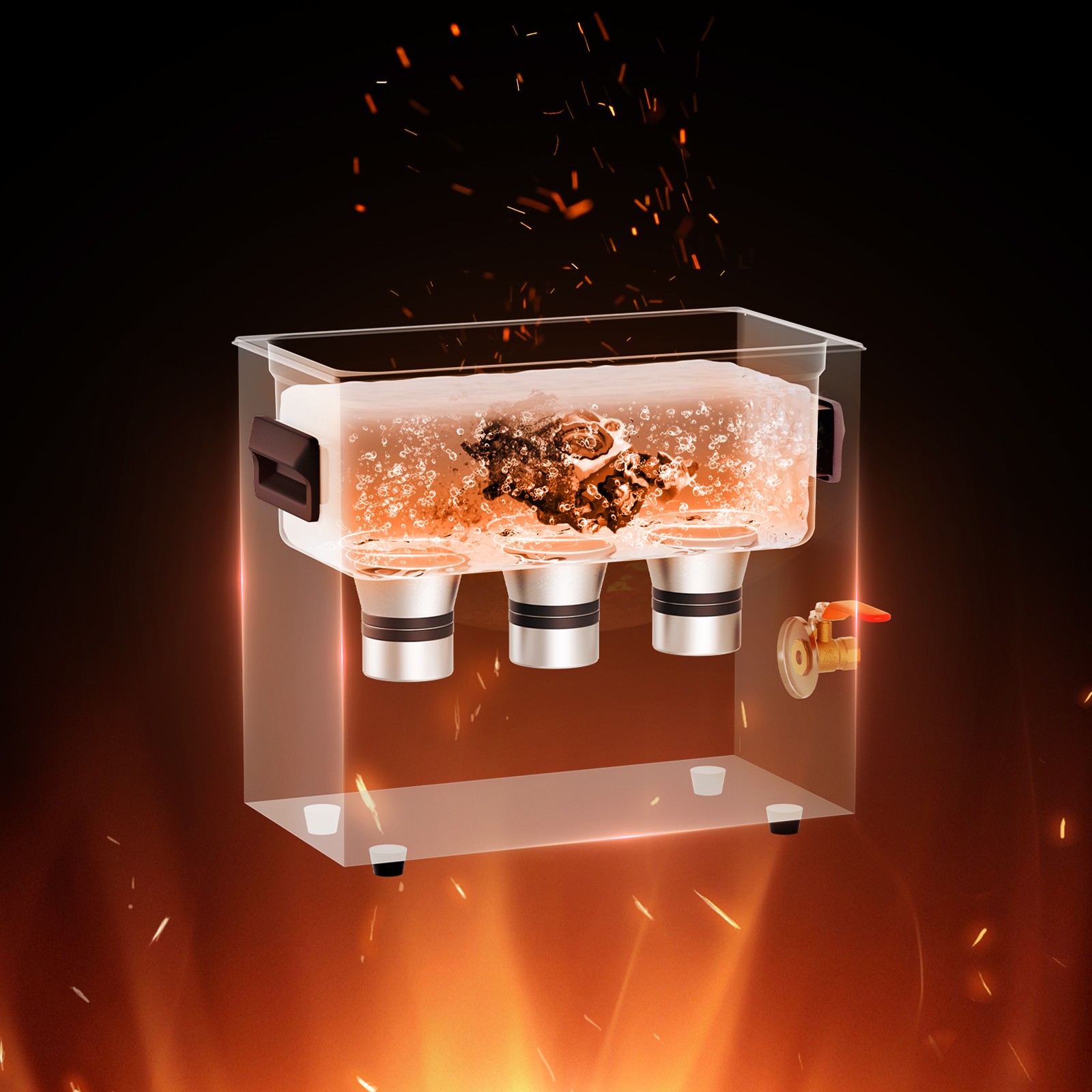 6L Ultrasonic Cleaner with Heater Timer & Basket Digital Sonic Machine