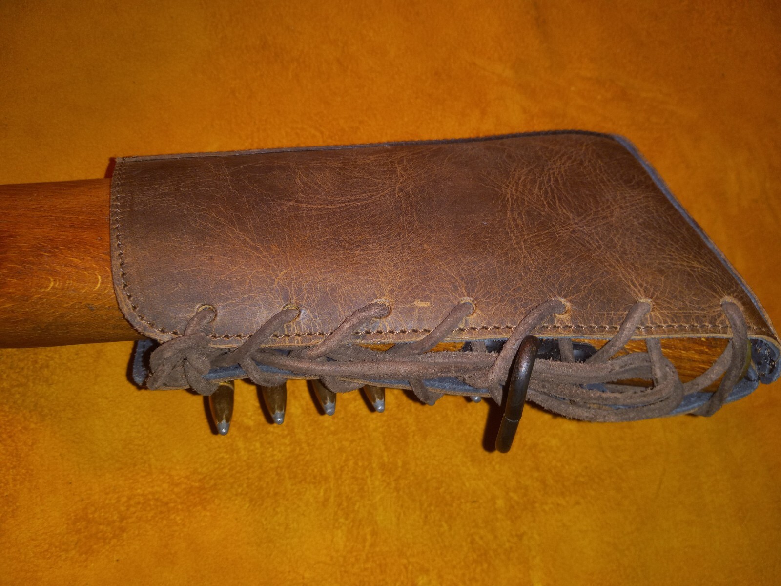 Lever Action Bolt Action Leather Rifle Recoil Cheek Pad Made In The USA
