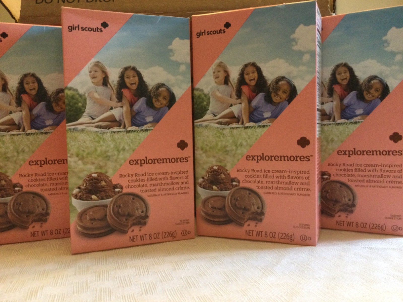 4 Boxes of Girl Scouts Exploremores - 2026 Newest Cookie! Rocky Road-inspired