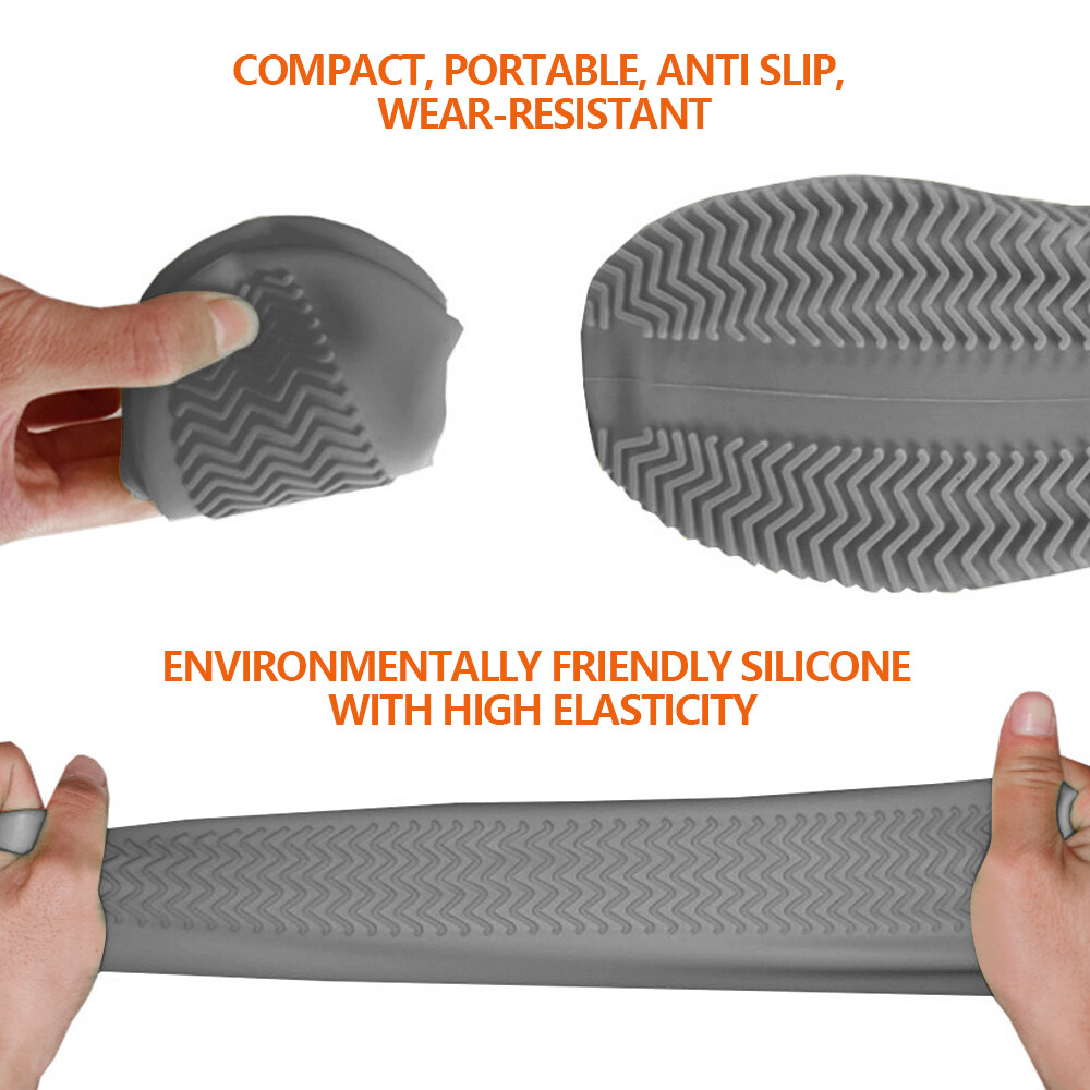 Anti-Slip Silicone Rain Shoe Covers Reusable Waterproof Shoes Cover Protector US