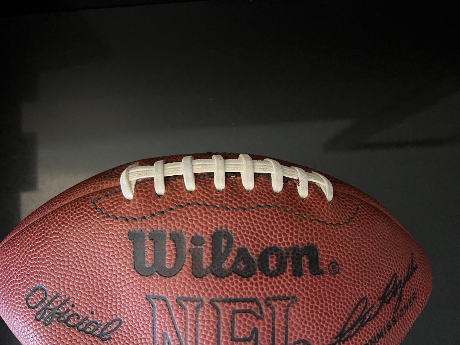 1970'S Pete Rozelle OAKLAND RAIDERS GAME USED WILSON PRO FOOTBALL EQUIP MANAGER