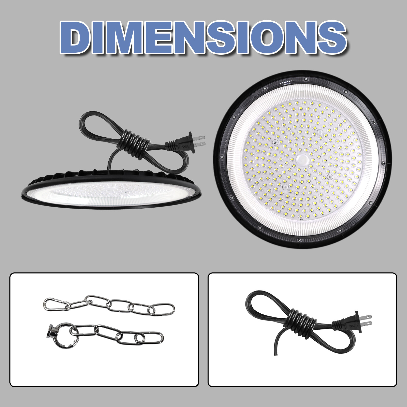 10 Pack 300W UFO LED High Bay Light Shop Industrial Commercial Factory Warehouse