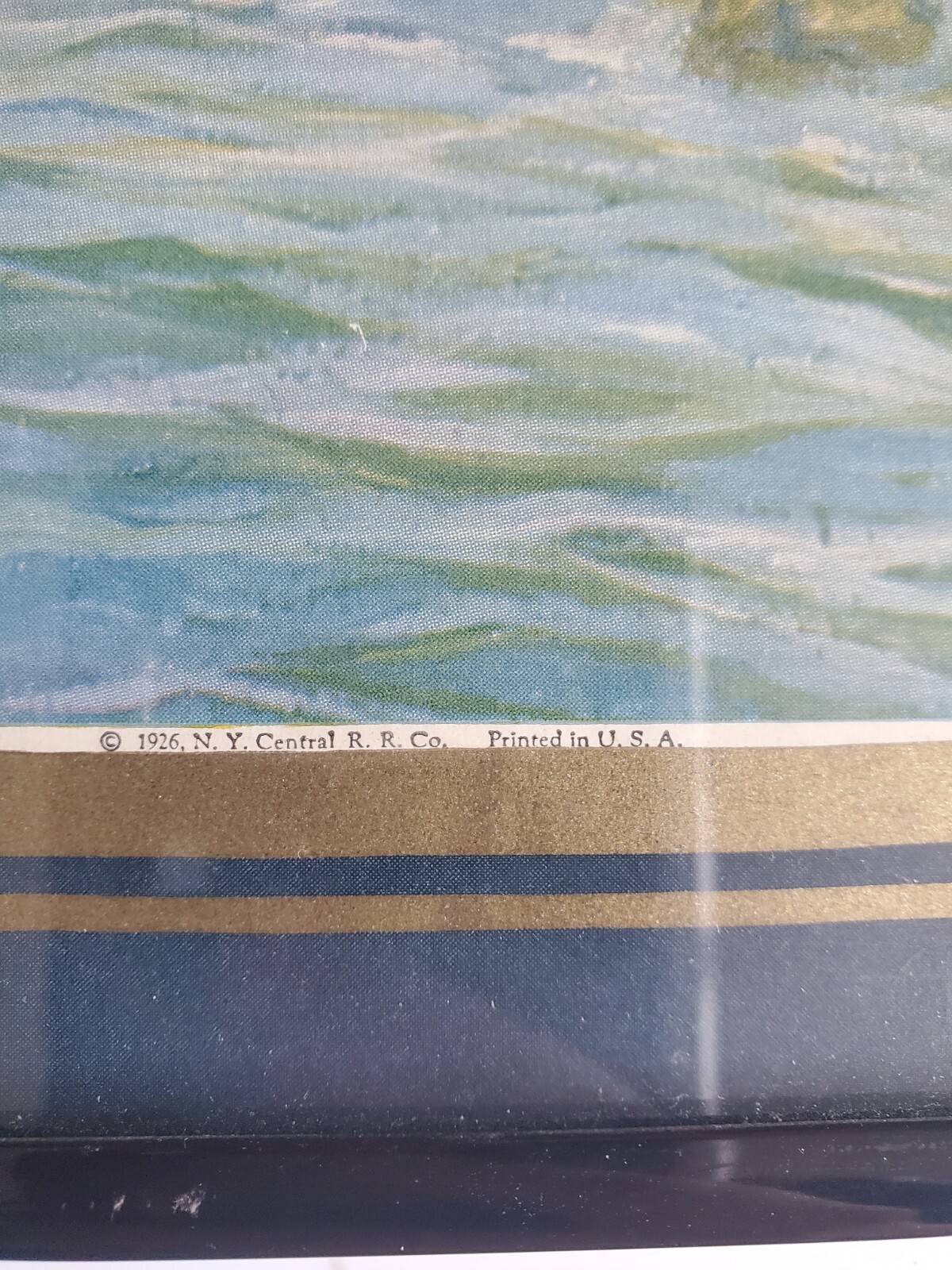 Vintage New York Central Hudson River Valley Train Railroad Travel Poster 24x20"