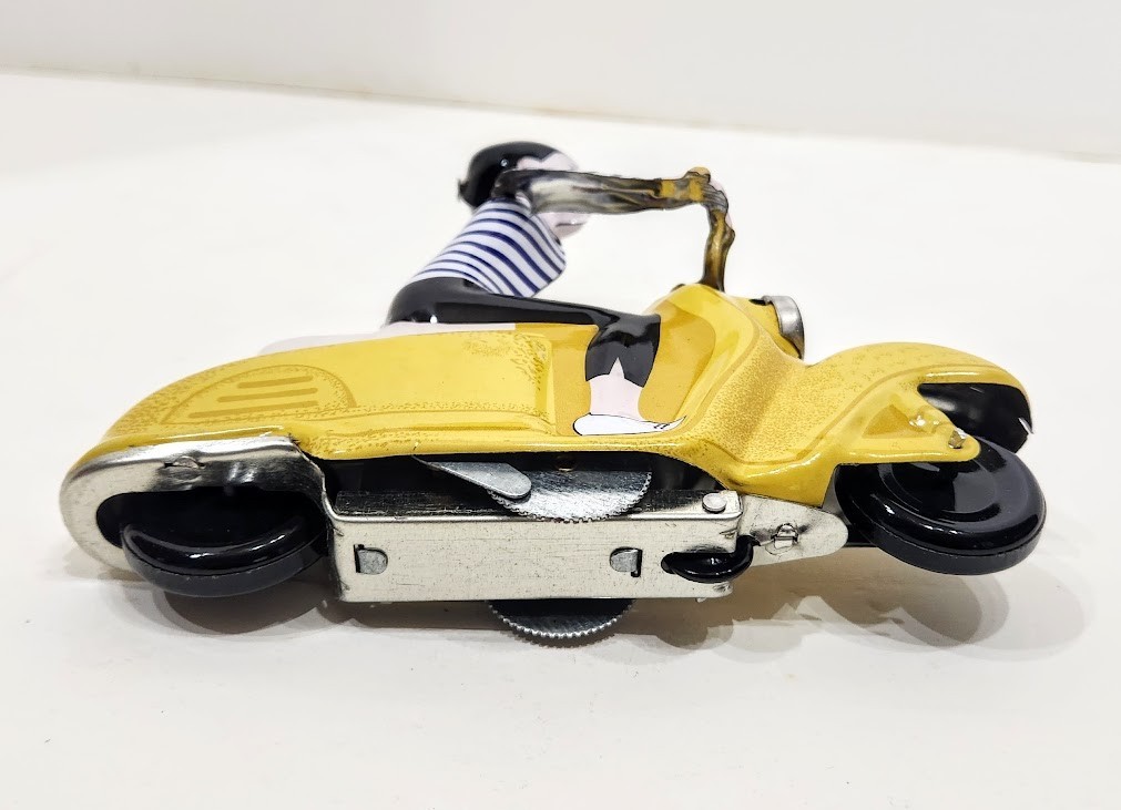 Tin Treasures SCOOTER GIRL Tin Wind-up Girl Riding Bike Toy with Box India