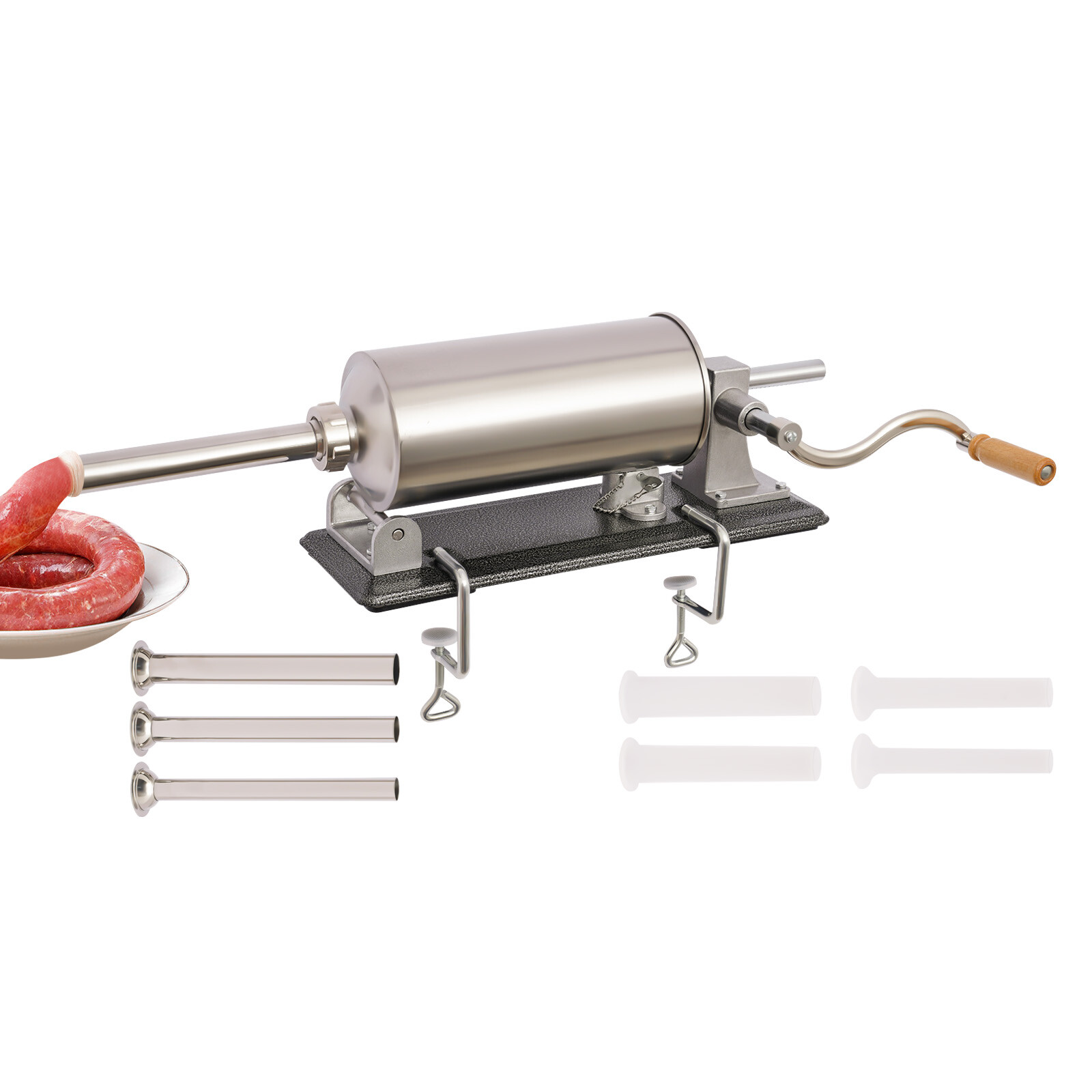 4L Meat Sausage Stuffer Maker Commercial Home Filler Horizontal