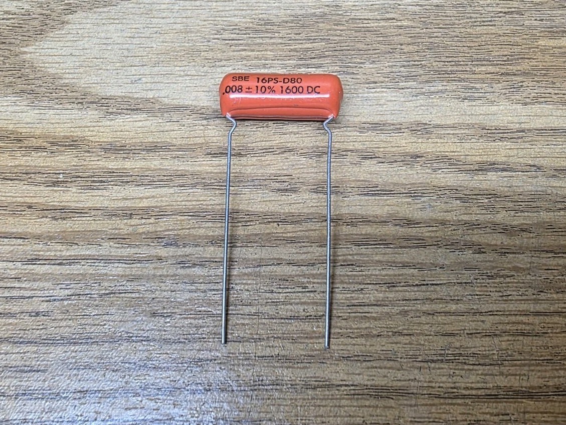 Sprague Orange Drop .008 1600v SBE 16PS-D80 NOS