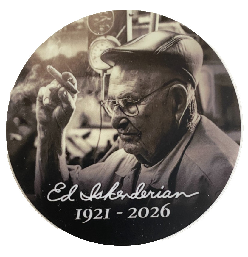 ED ISKENDARIAN SIGNED 5OTH ANV WINTERNATIONLS  NHRA AHRA  + RARE STICKER