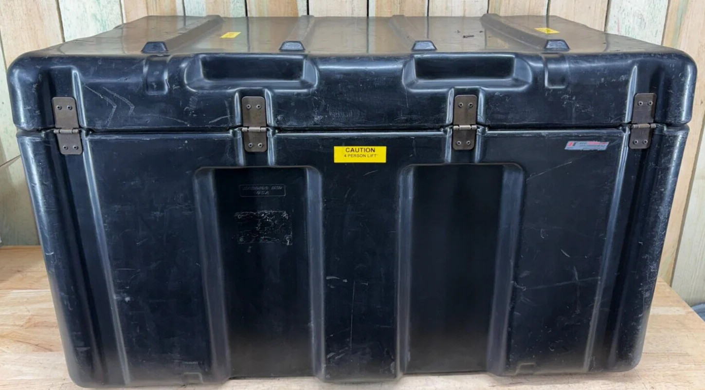 Pelican Hardigg Long Case 39"x23"x23" Black Waterproof Storage Footlocker