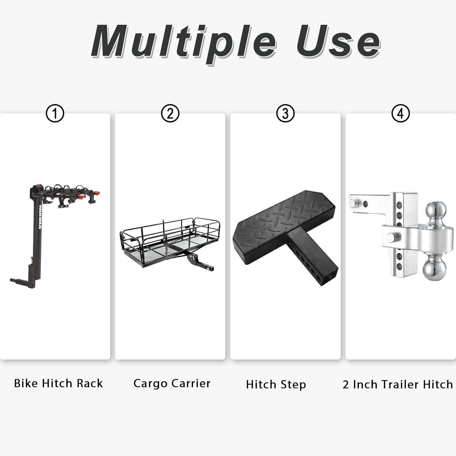 2" Hitch Wall Mount Bike Rack Wall Mount Hanging Garage Organizer up to 200 lbs