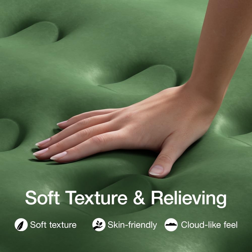 Twin Air Mattress with Built Pump 16" Durable Blow Up Mattress Airbed Comfort...