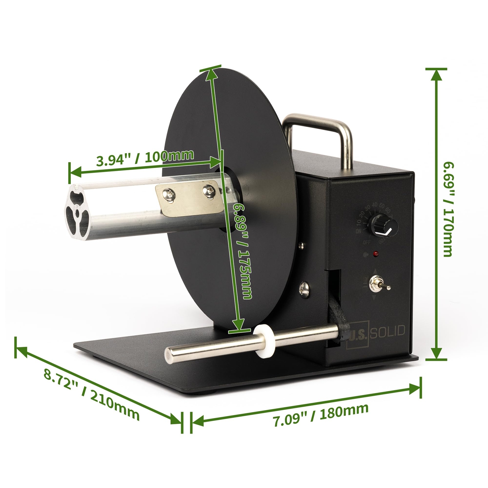 U.S. Solid Automatic Label Rewinder Bidirectional Rewinding