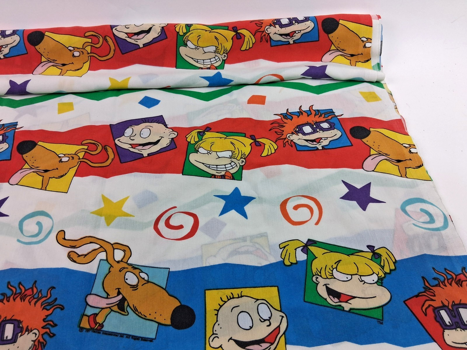 Rugrats Twin Flat Sheet & Pillow Case Set Pillowcase 90s Cartoons Vintage 1997
