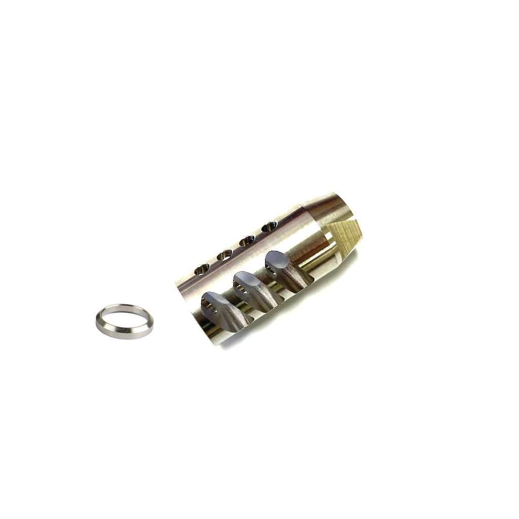 Stainless Steel .308 /308 Competition Muzzle Brake 5/8x24 Thread w/ Washer U.S.