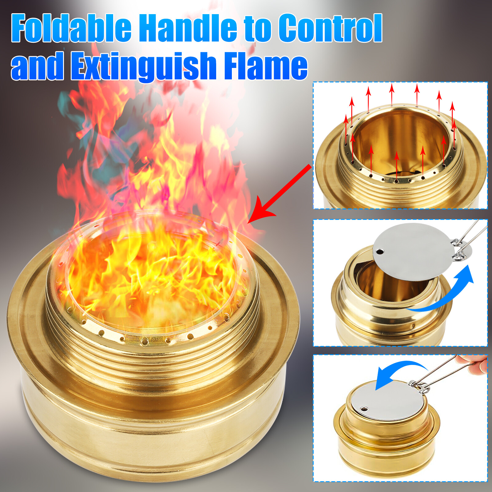 Mini Portable Alcohol Stove Burner Outdoor for Backpacking Hiking Camping Tool