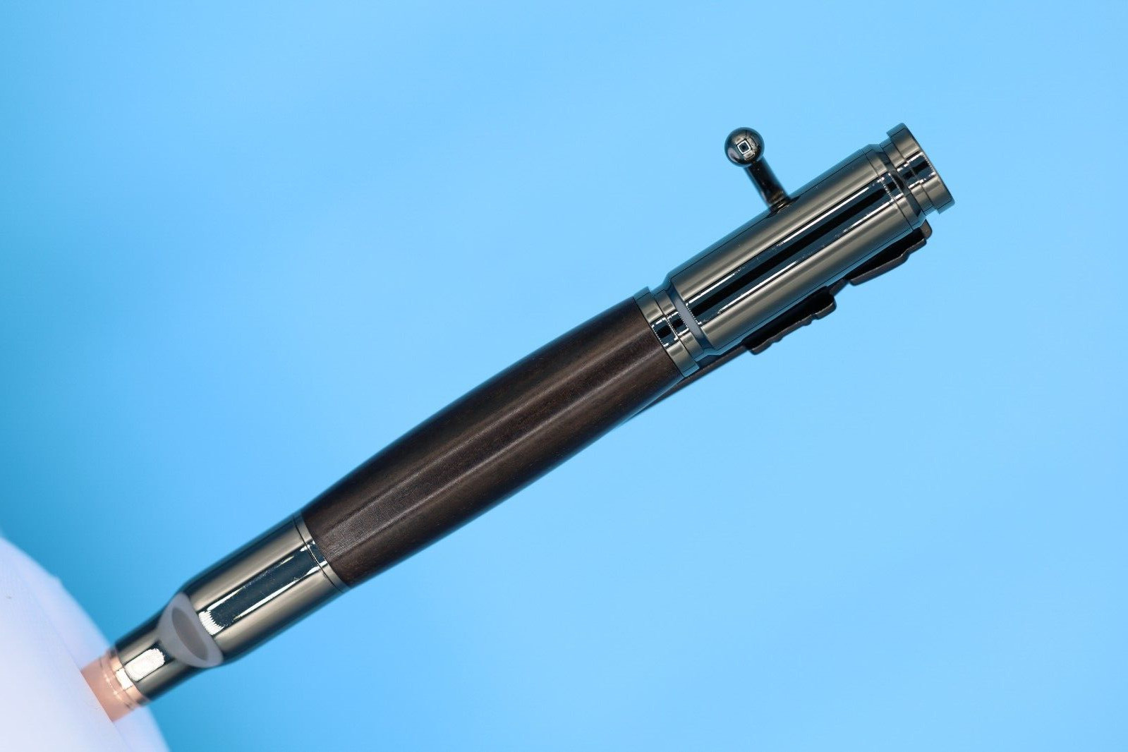 Gifts for Hunters 30 Caliber Bolt Action Pen GunMetal Blackwood