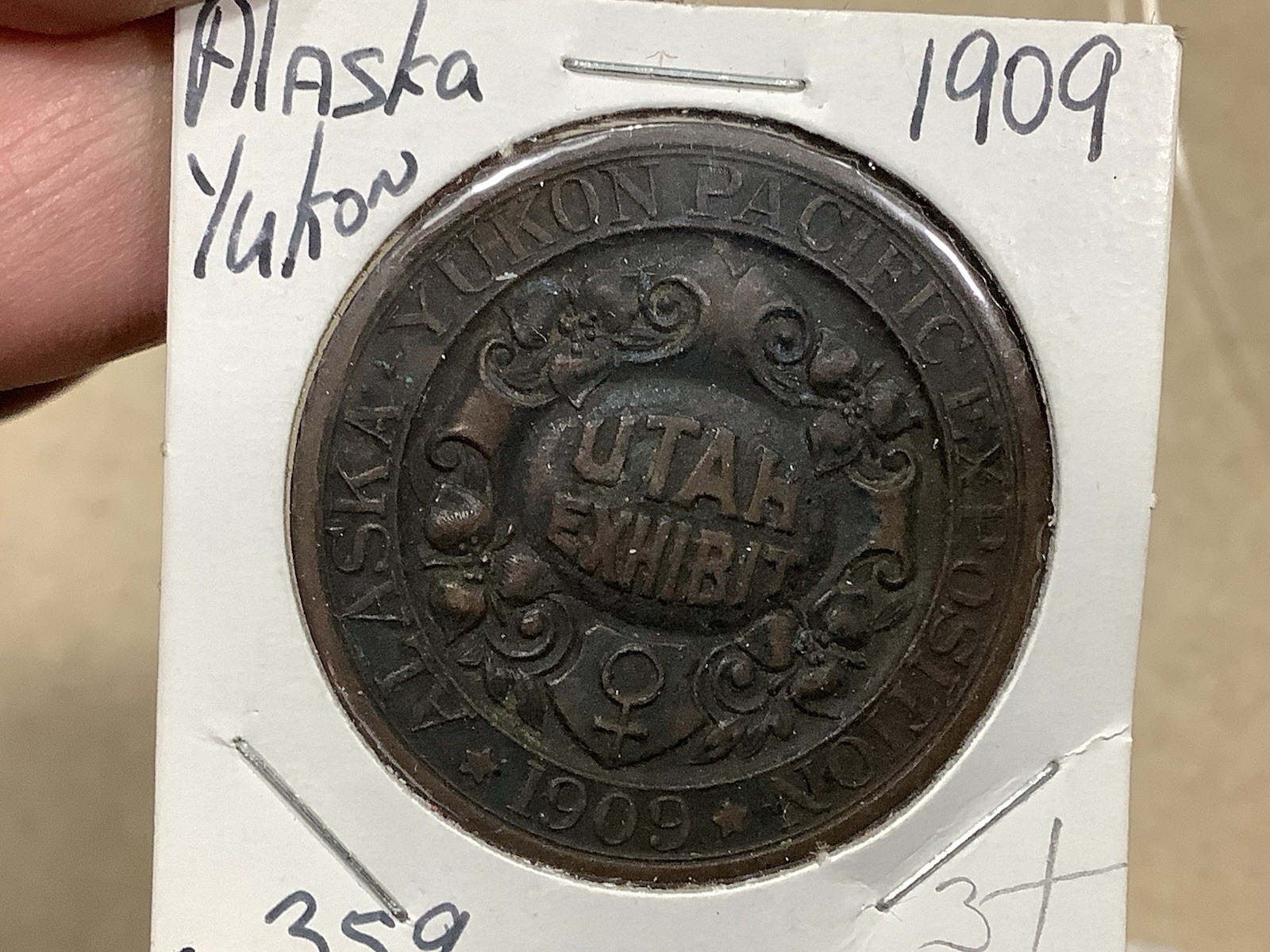 Alaska Yukon Pacific Exposition 1909 *Retired Dealer* So-Called Dollar HK#359