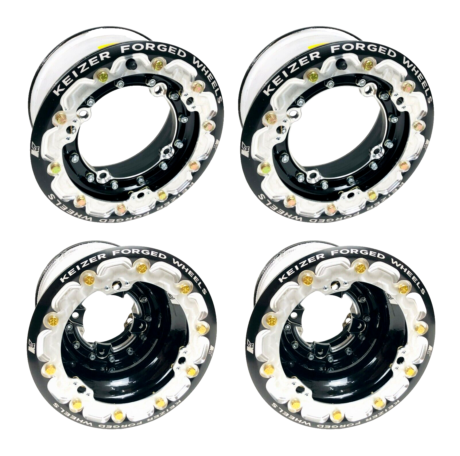 Keizer Racing Forged Beadlock Wheels 9" Rear 10" Front Yamaha YFZ450 Raptor 700
