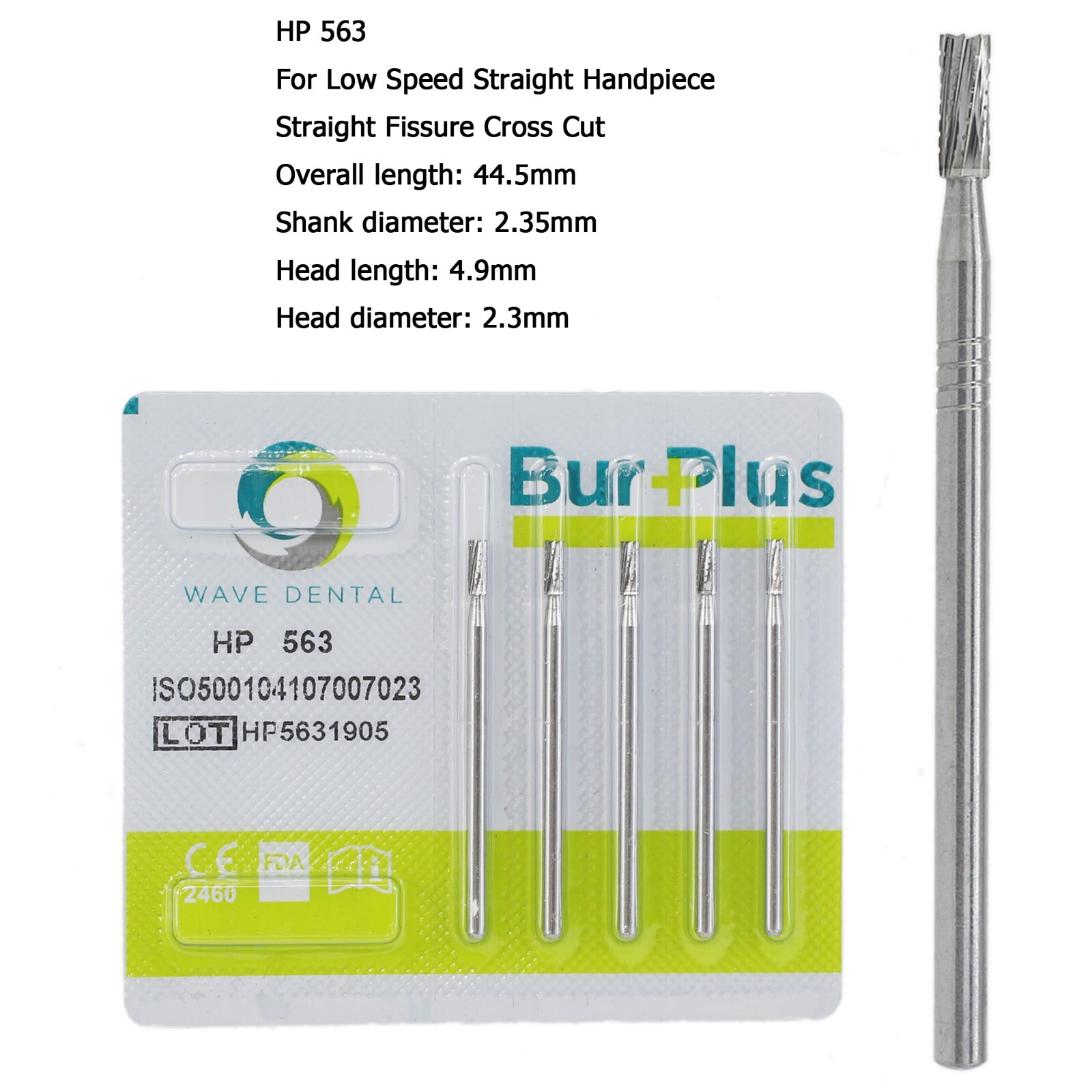 Wave Dental Carbide Burs Round HP Surgical Burs For Straight Handpiece HP 8 557