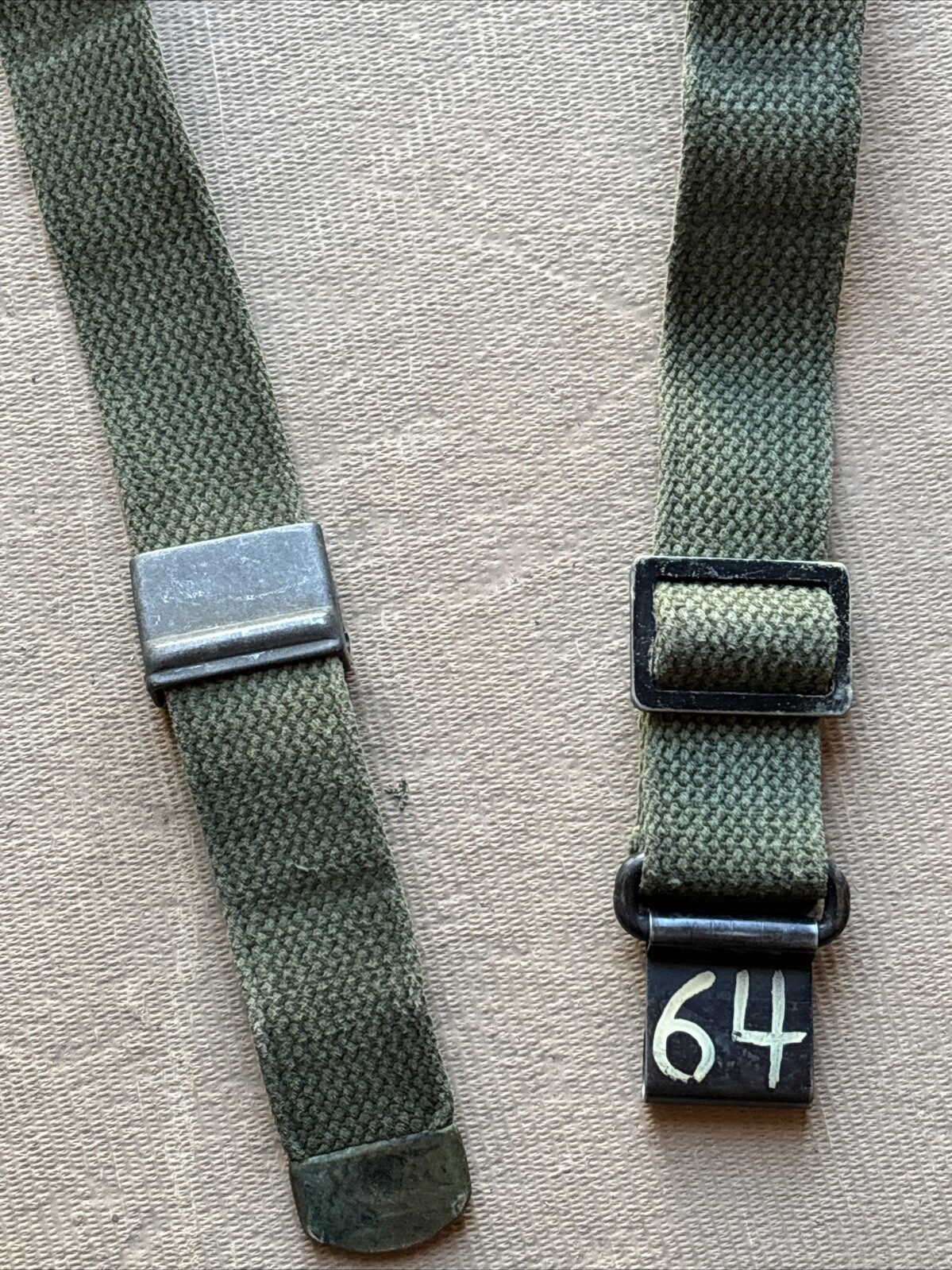 US Military Issue Korea Vietnam M1 Garand Rifle Sling Canvas Web Vintage