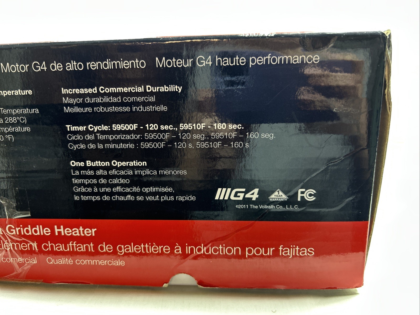 Vollrath Mirage Fajita 59510F Commercial Grade Induction Griddle Heater 1440W