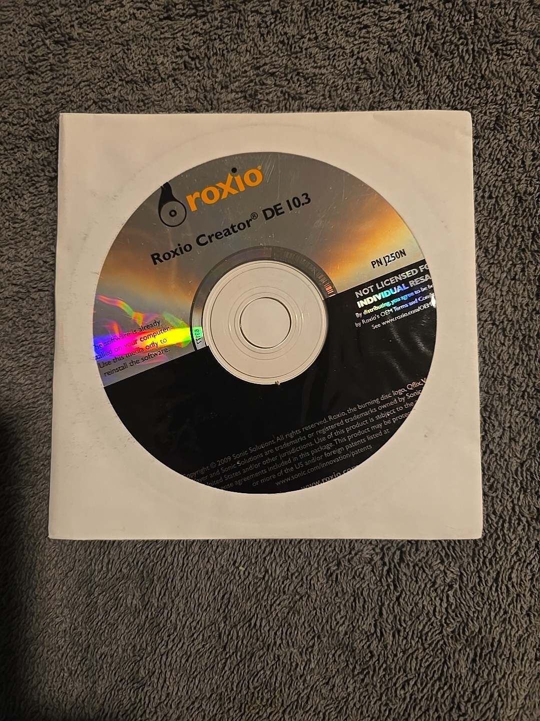 Roxio Creator DE 10.3 Sealed Software DVD CD Create Burn Media Audio