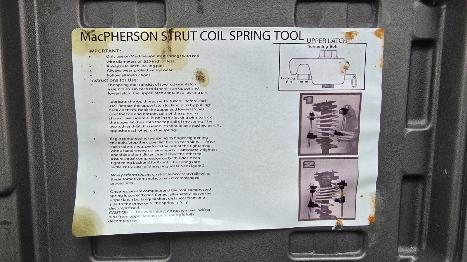 MacPherson Strut Spring Compressor GOOD (E13)