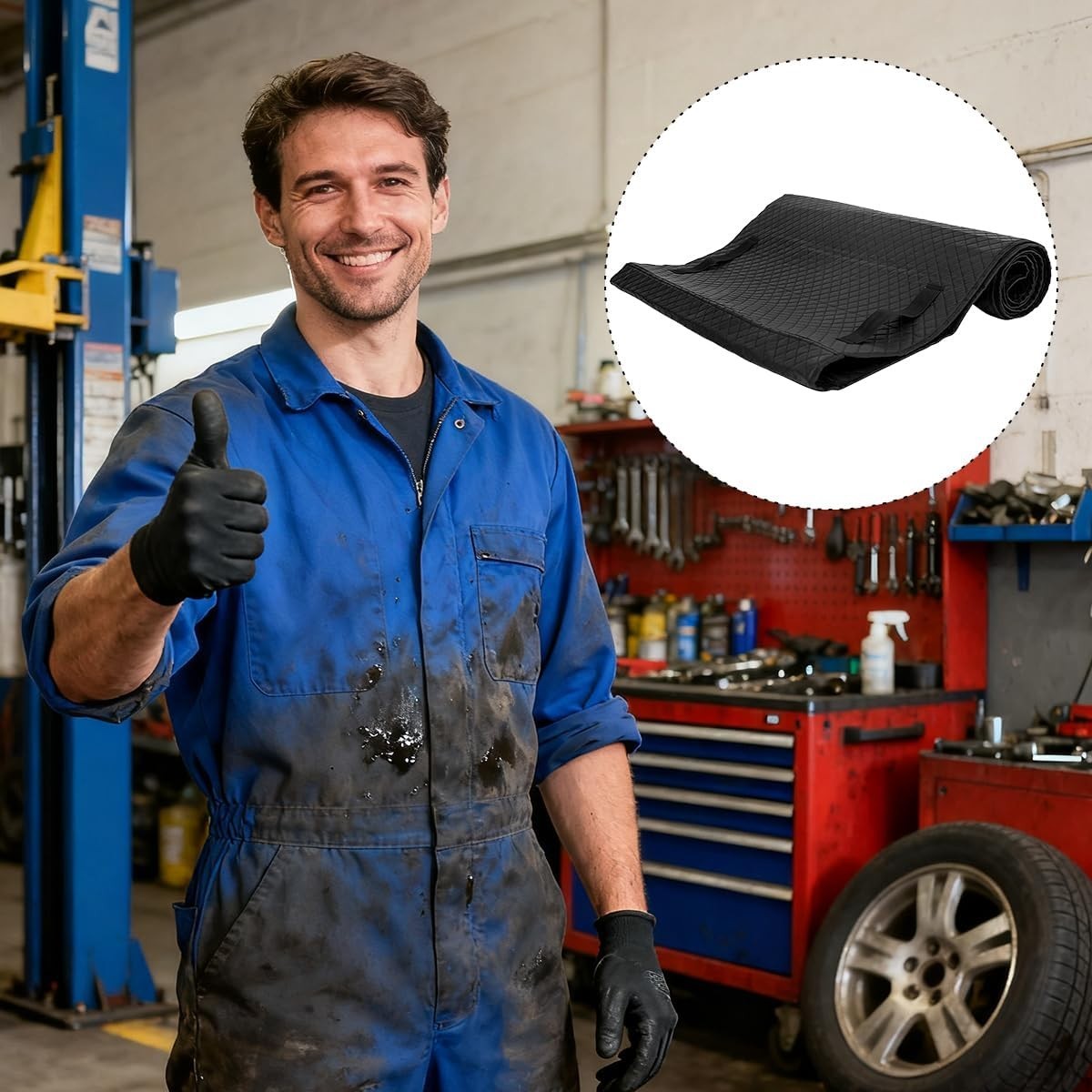 Magical Car Rolling Creeper Mat, 58 x 27 Inch Anti-Slip Under Vehicle Repair