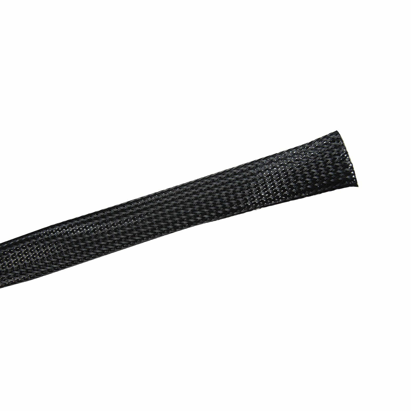 50FT 100FT Expandable Braided Cable Sleeve Sheathing Harness Wire Loom Conduit