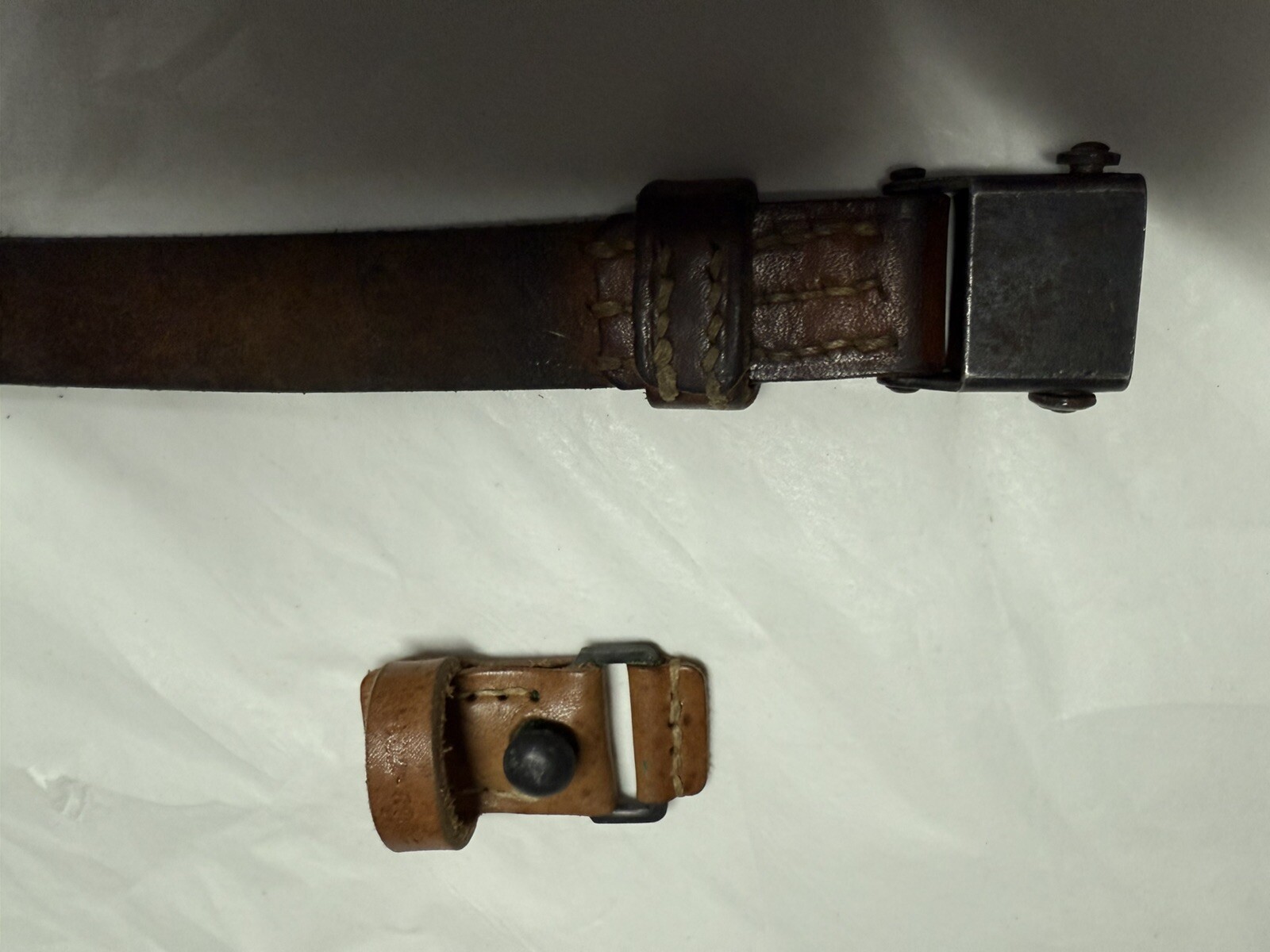 German WW2 or post war 54” Leather Rifle Sling Fits Mauser