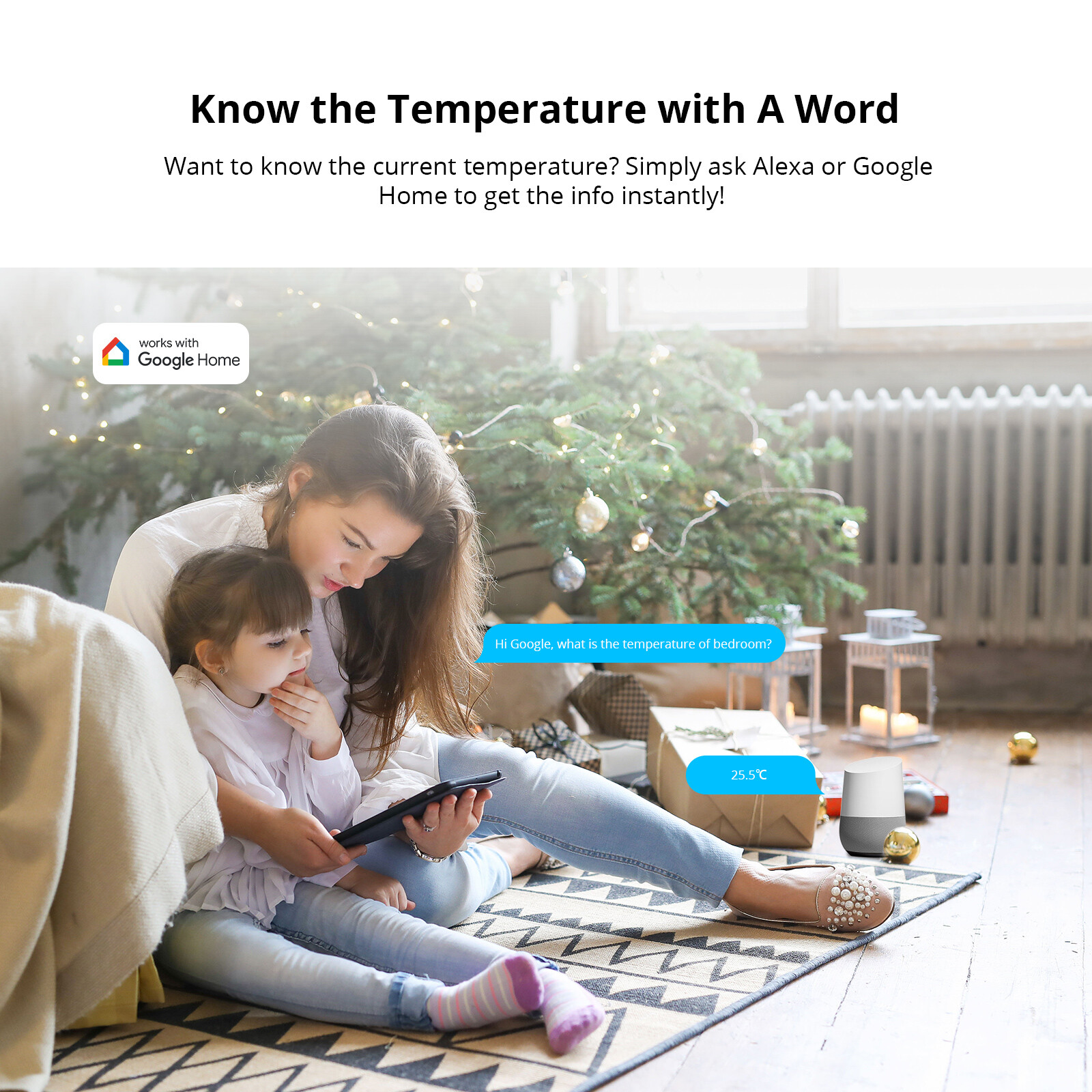 SONOFF Zigbee Temperature and Humidity Sensor Smart Home Monitor SNZB-02P 2PCS