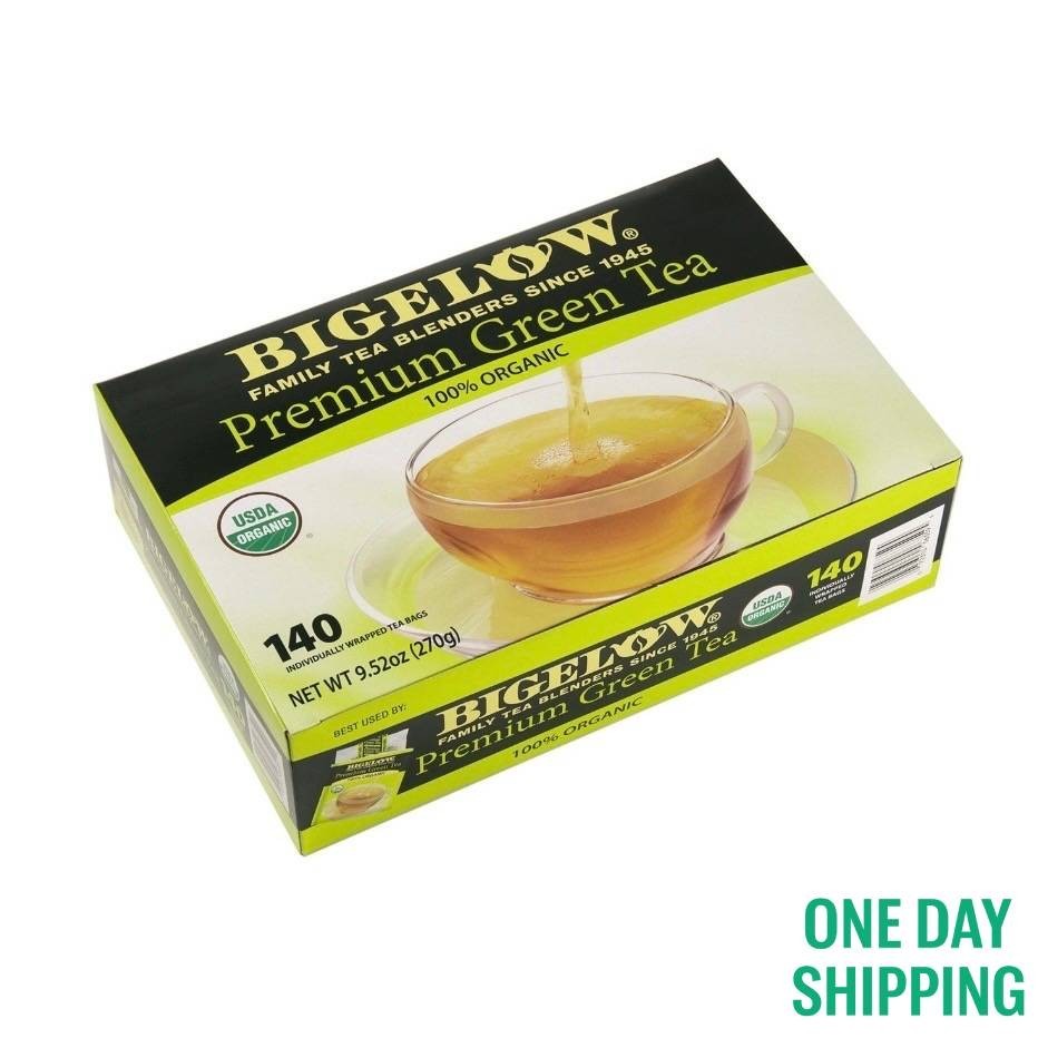 Bigelow Premium Organic Green Tea 140 Count Bags Healthy