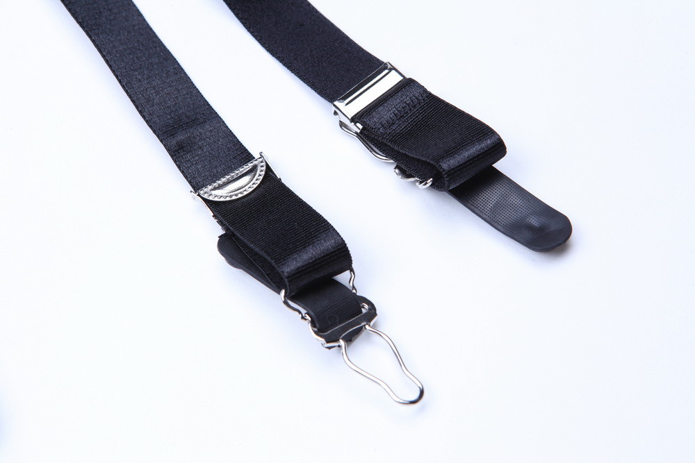 Allacki Floral Lace Panel Garter Belts Retro Court Style 6 Straps Suspender