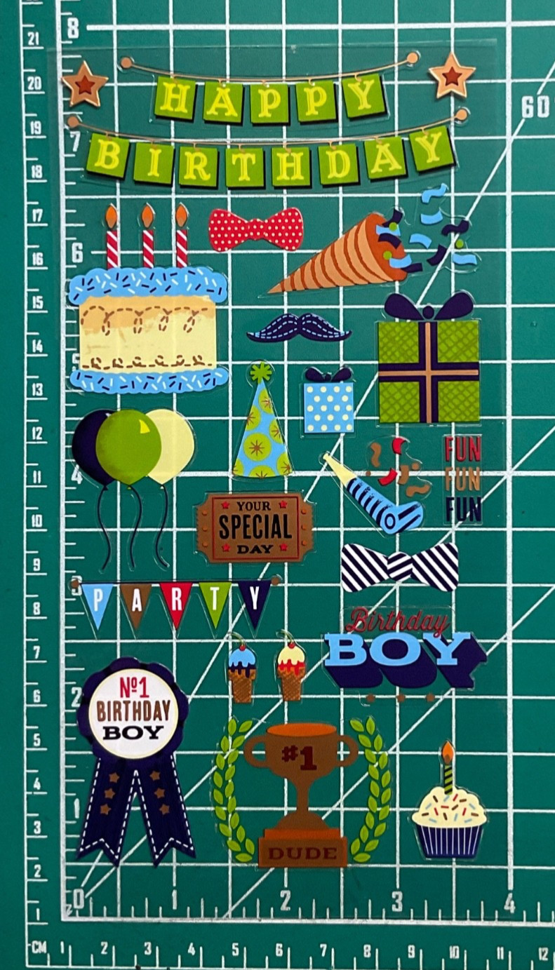 Birthday Party Celebration NOP New Stickers Sticker Sheets You Choose, YOU PICK