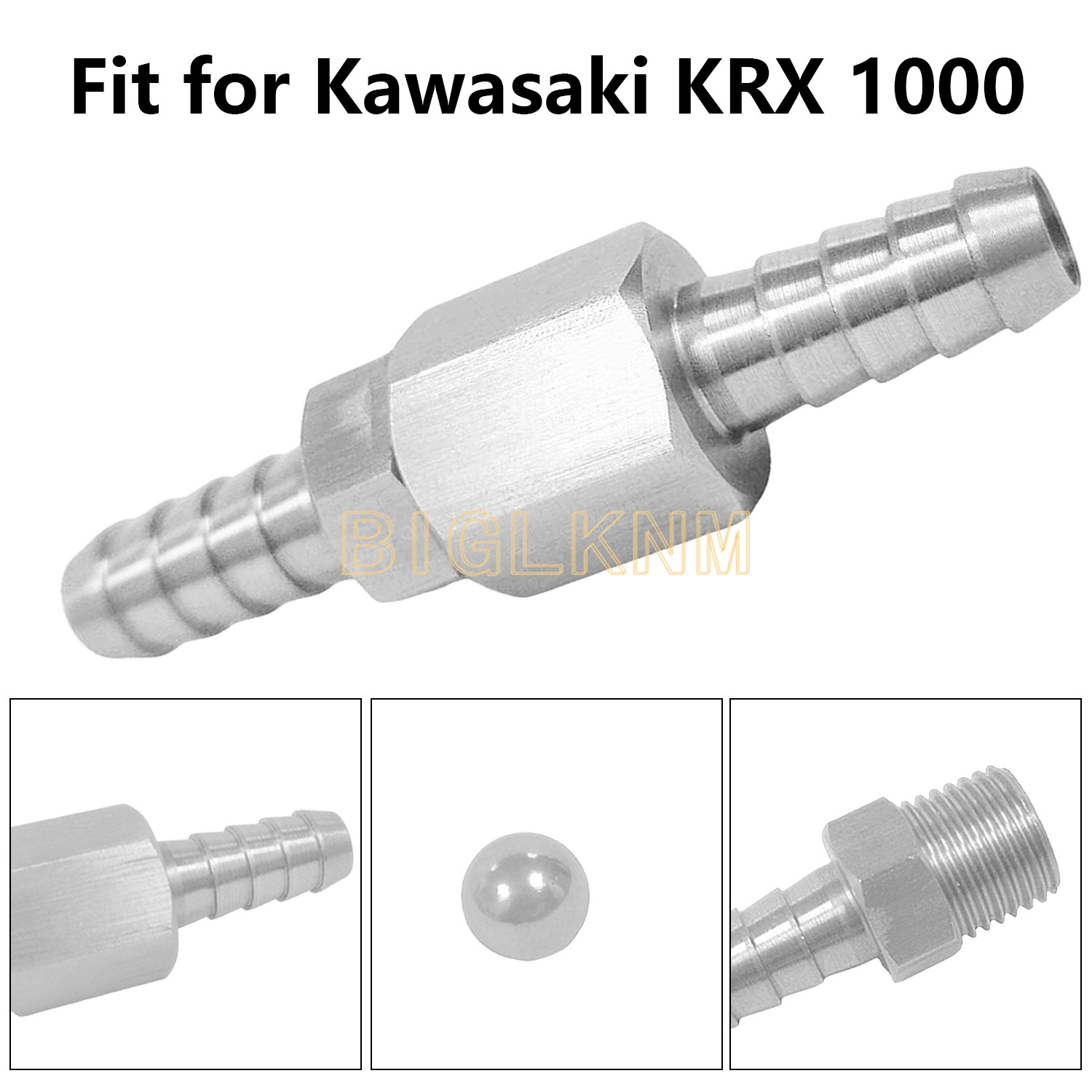 Stainless Steel Fuel Tank Breather Rollover Valve For Kawasaki KRX 1000 2020-21