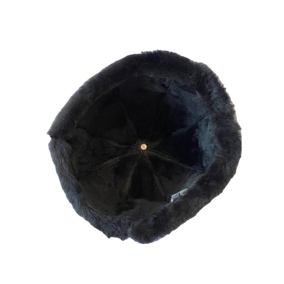 Real Shearling Sheepskin Winter Hat | Fur Beanie Leather Skull Hat