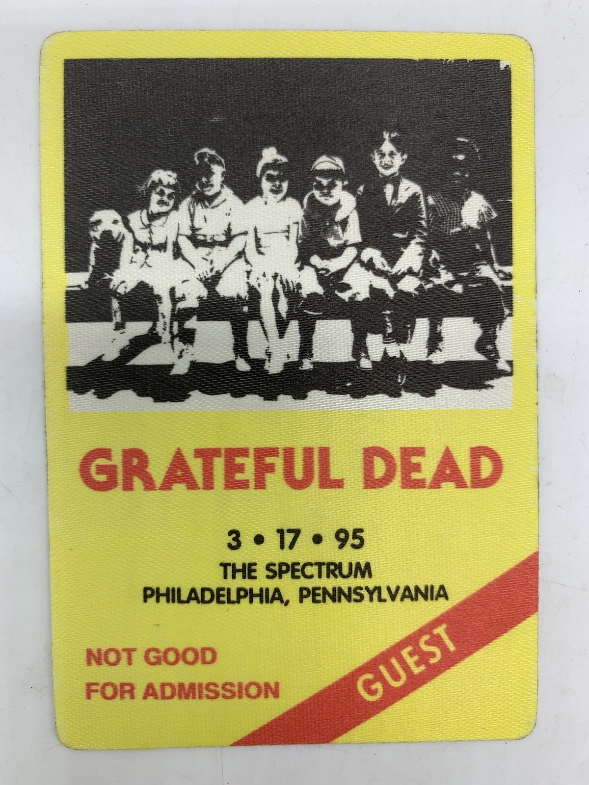 Grateful Dead Backstage Pass Spectrum Philly PA 3/17/95 3/17/1995 Little Rascals