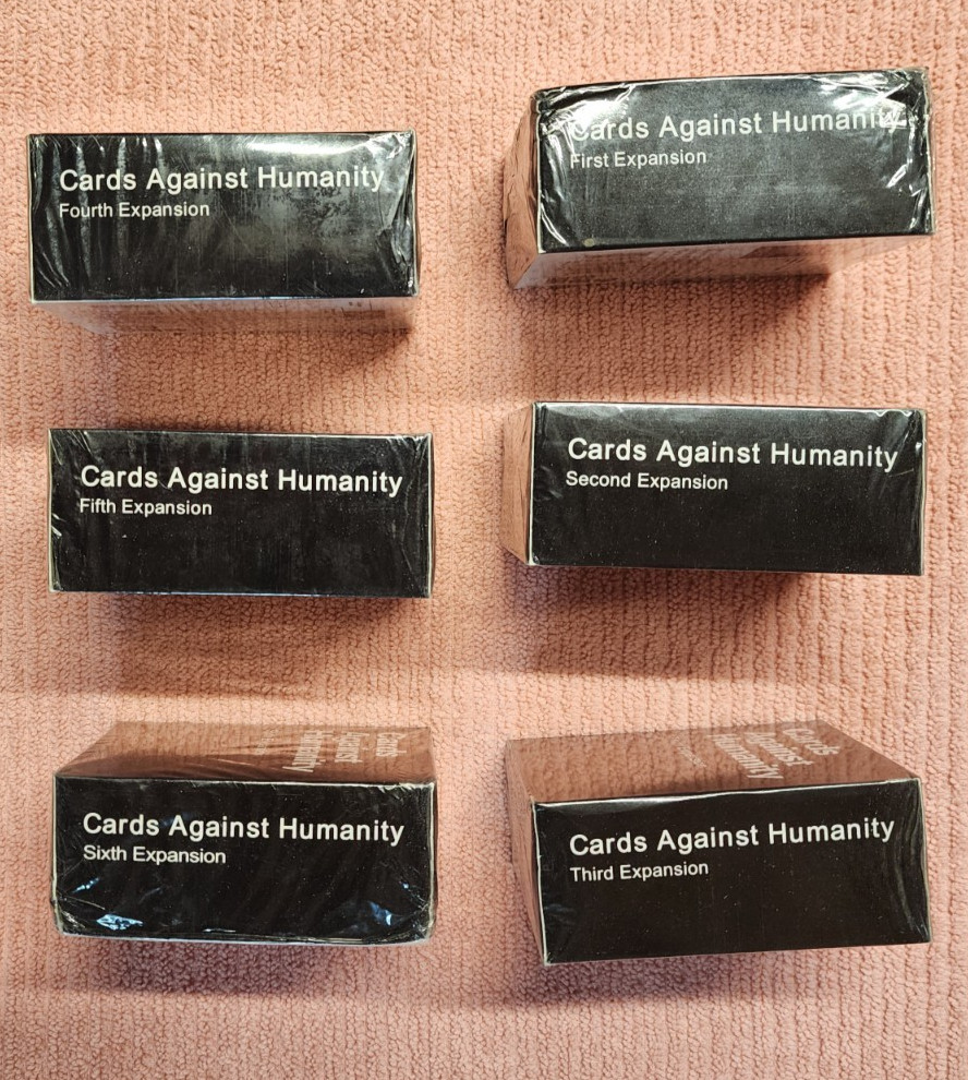 🔥Cards Against Humanity Expansion Packs 1 - 6 Lot Adult Party Decks NEW SEALED