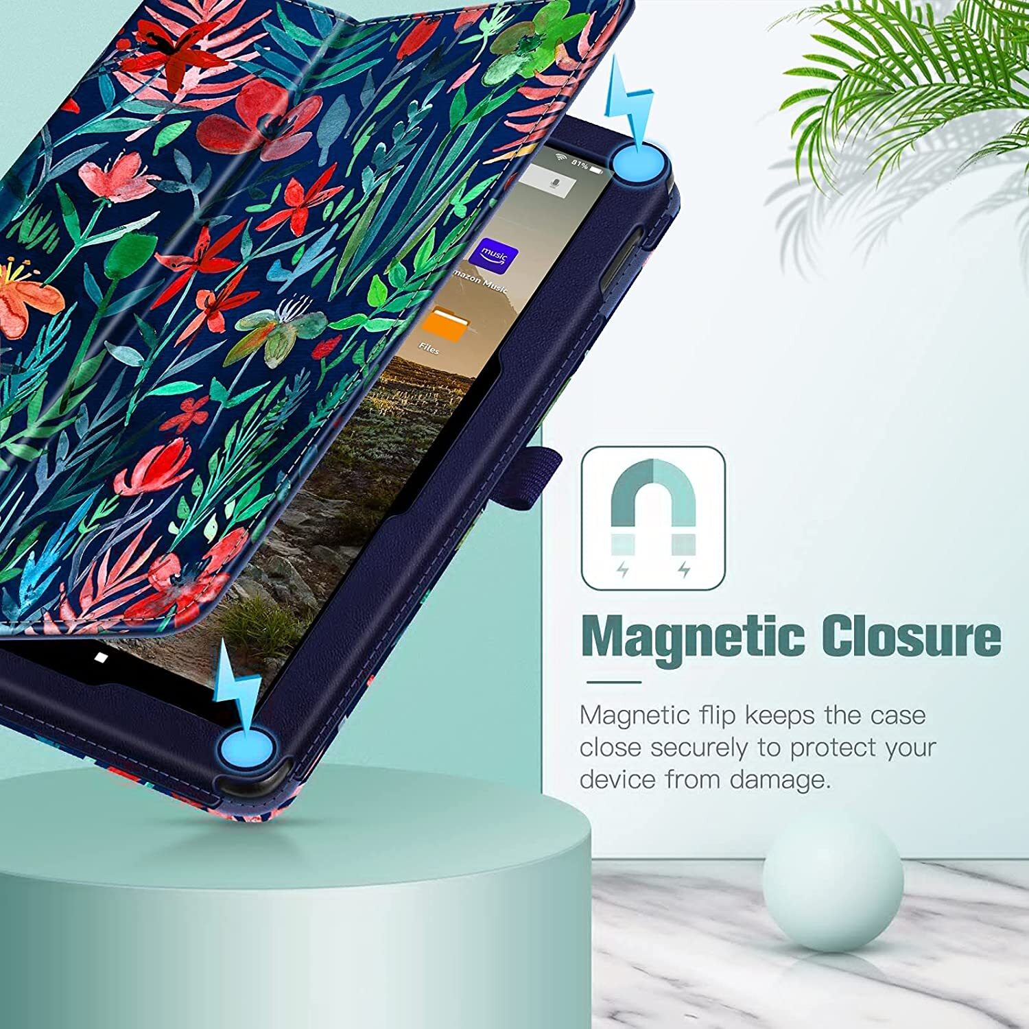 Folio Case For Amazon Fire HD 10 /HD 10 Plus 13th 2023 Tablet Slim Stand Cover