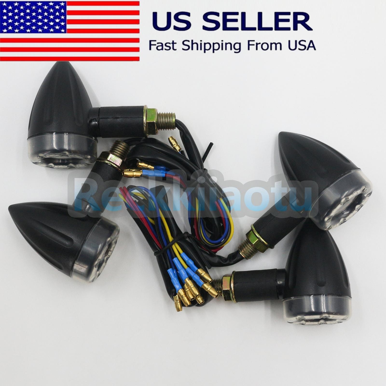 4X Turn Signal Lights FOR Honda Shadow VLX 600 Shadow ACE/ Aero/ Spirit 750 1100