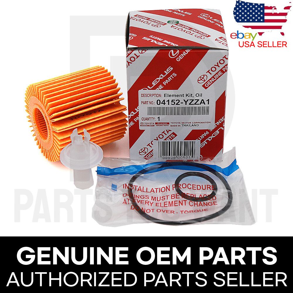 GENUINE OEM Lexus Toyota Engine Oil Filter + Housing Holder + Drain Plug Cap SET