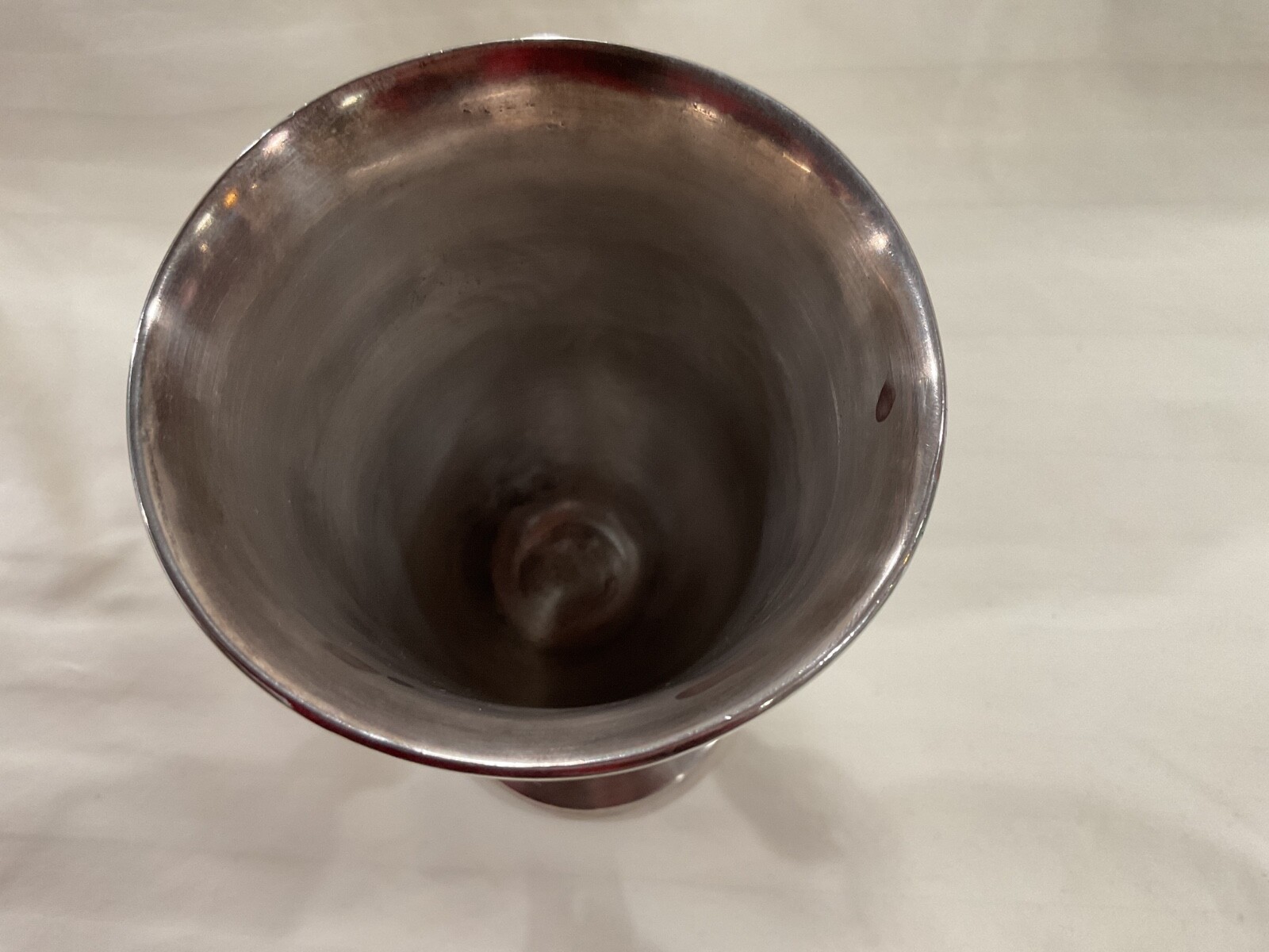 Antique Art Nouveau Silver Plate Goblet Webster Mfg Co Boy Figure Etched Liggett