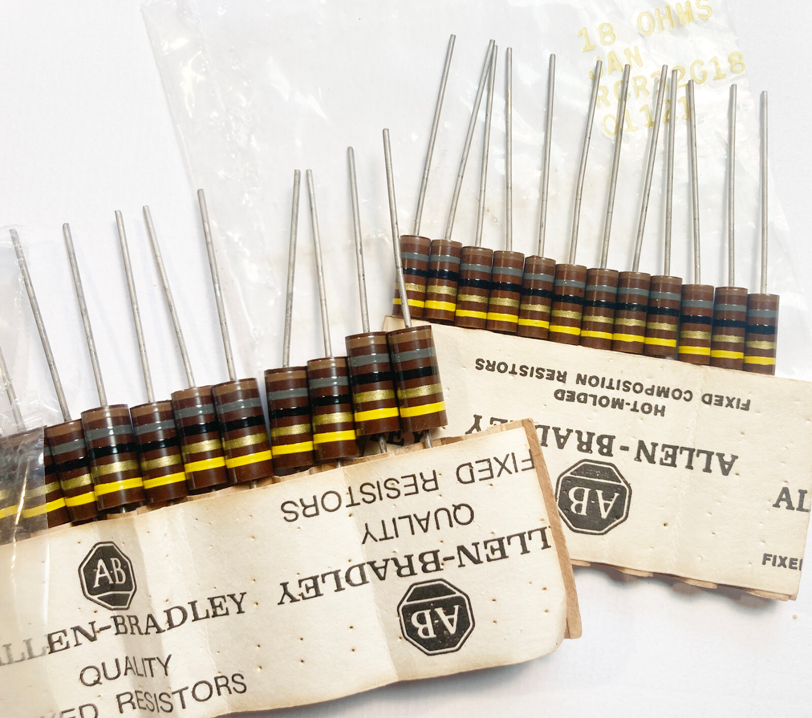 Carbon Comp Resistors 1 – 2 Wt: USA, NOS, Vintage ($15 Min. Purchase)