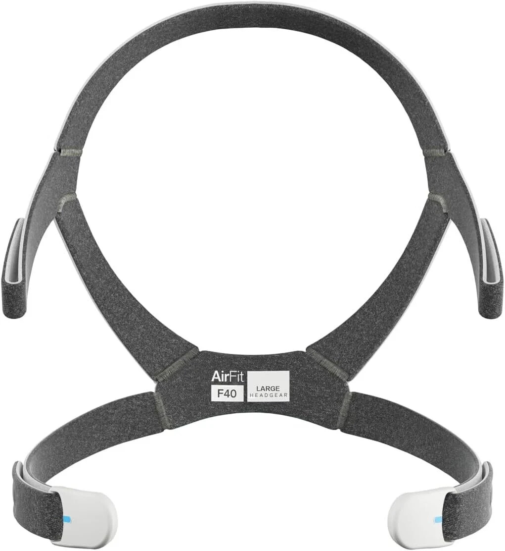 ResMed AirFit F40 Replacement Headgear Standard size with magnets.