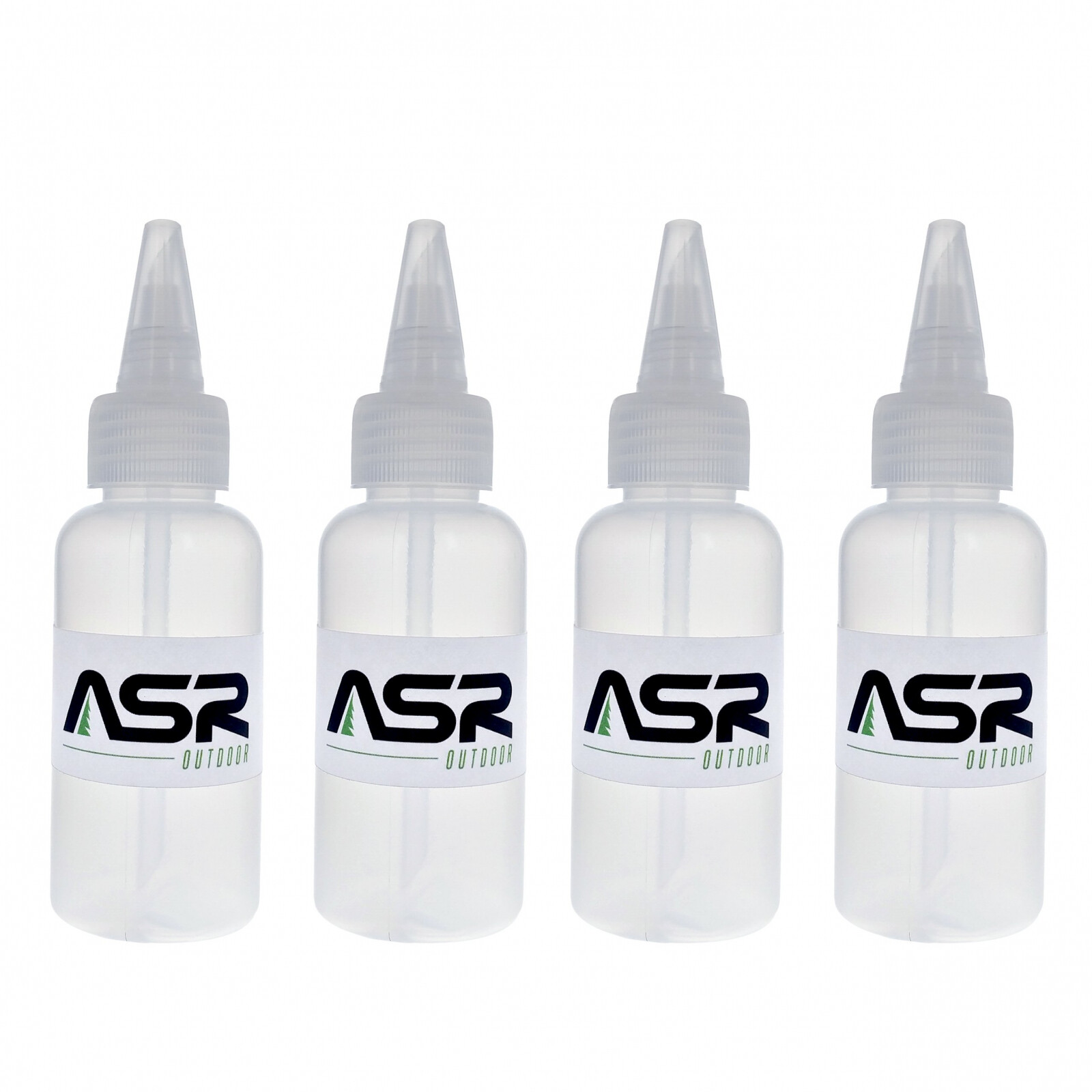 ASR Outdoor 5" Plastic Heavy Duty Gold Snifter Bottle w/ Nozzle (Various Packs)
