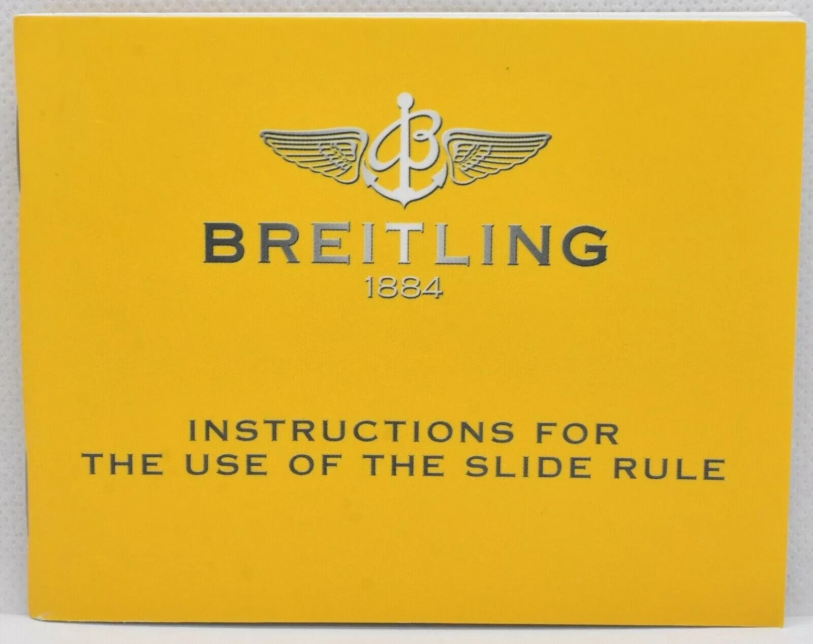 Breitling Slide Rule Navitimer Chronograph Watch Manual Instruction Book