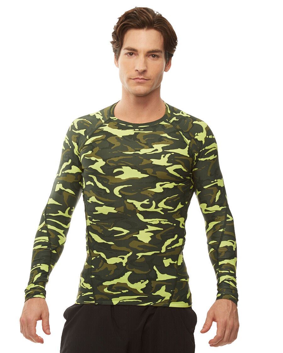 HPE Performance Small CAMO Combat Compression Long Sleeve Top Shirt Men NWT N61