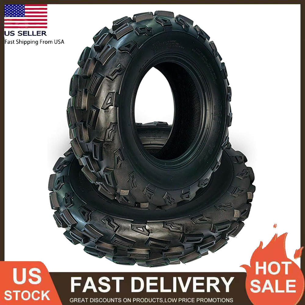Set of 2 22x7-10 ATV/UTV Tires All Terrain 22x7x10 6Ply Tubeless Tires Tyres US